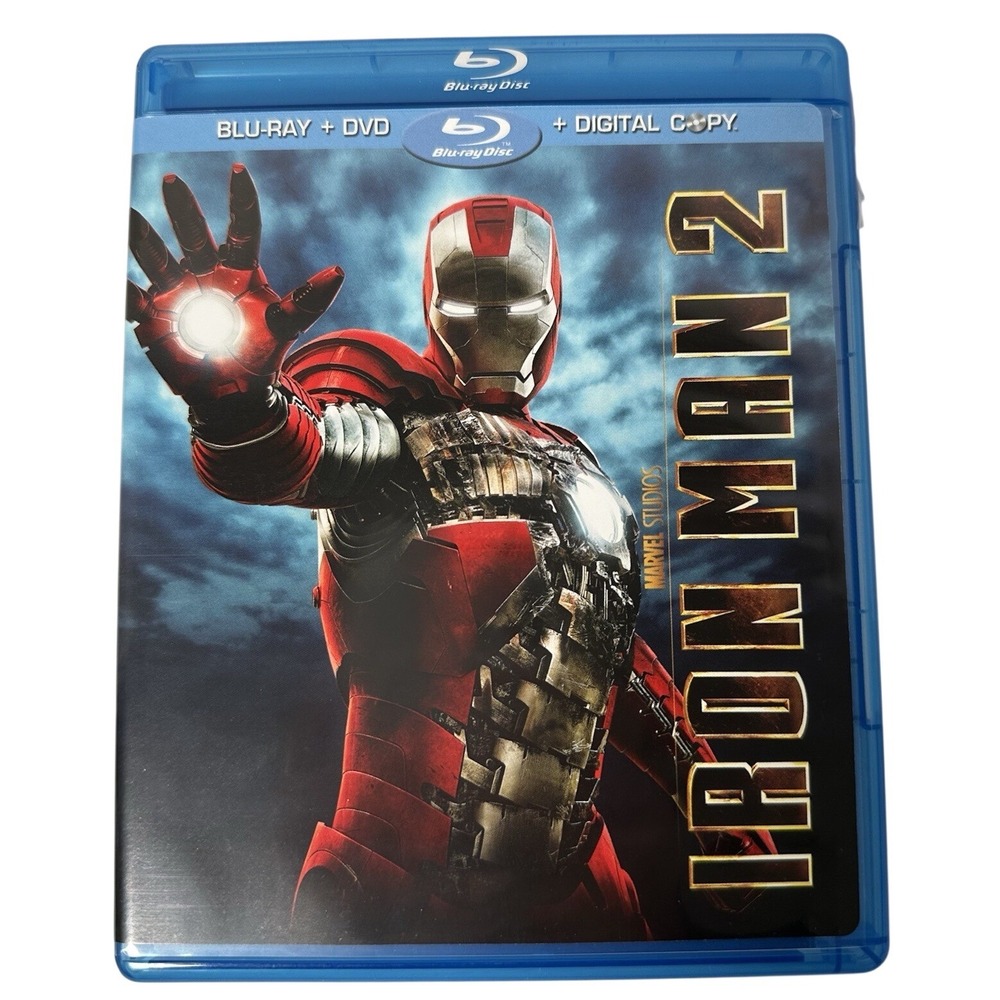 Iron Man 2 Blu-ray DVD Combo Pack Marvel Studios MCU Robert Downey Jr Slipcover‎